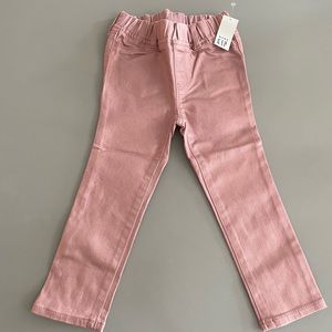 NWT - Baby Gap pink metallic jeans - 3T
